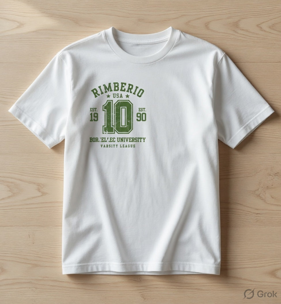 Vintage Varsity Graphic Oversized unisex T-Shirt – Rimberio 10 Print