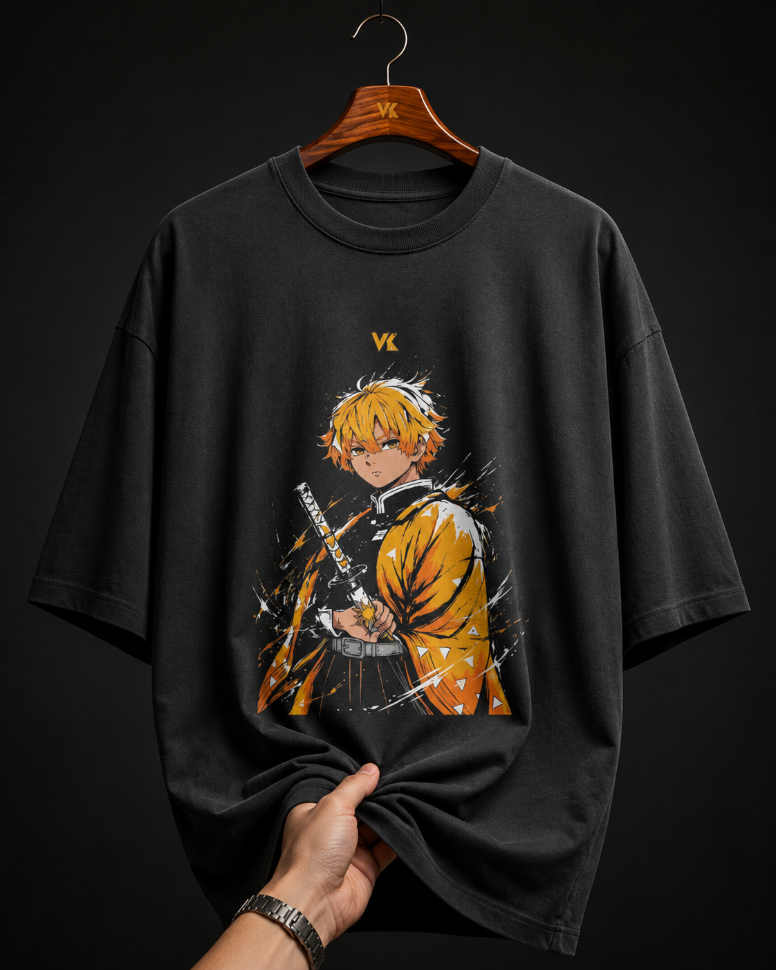 Anime print aesthetic Oversized unisex Tee