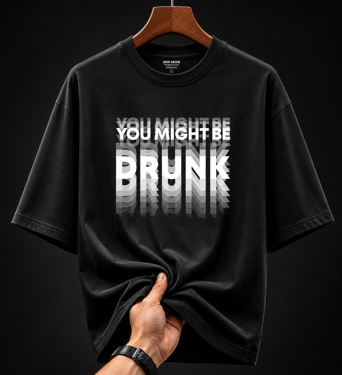 Wildwood You Might Be Drunk™ oversized Graphic Tee(UNISEX)