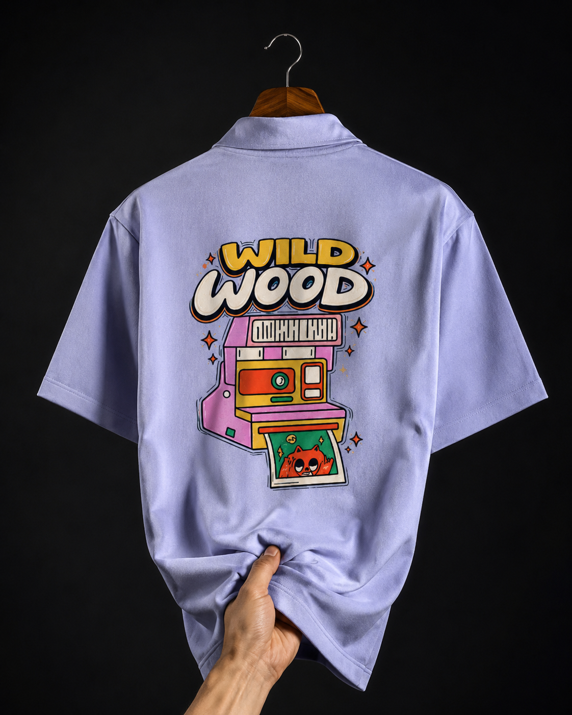 Wildwood retro camera Unisex Oversized Shirt