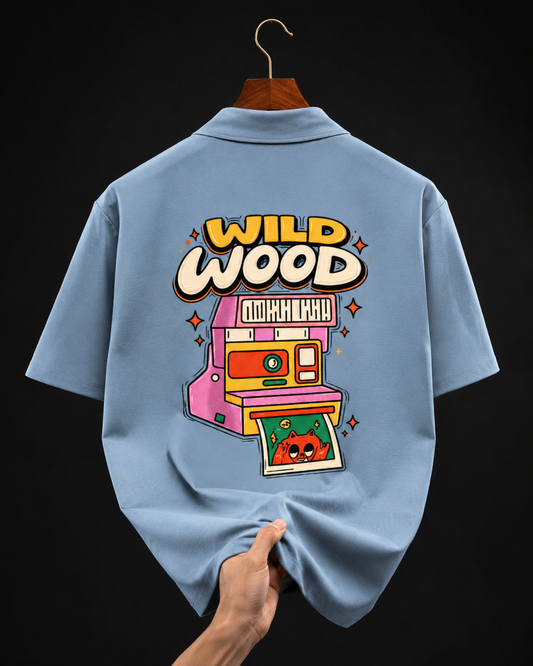 Wildwood retro camera Unisex Oversized Shirt