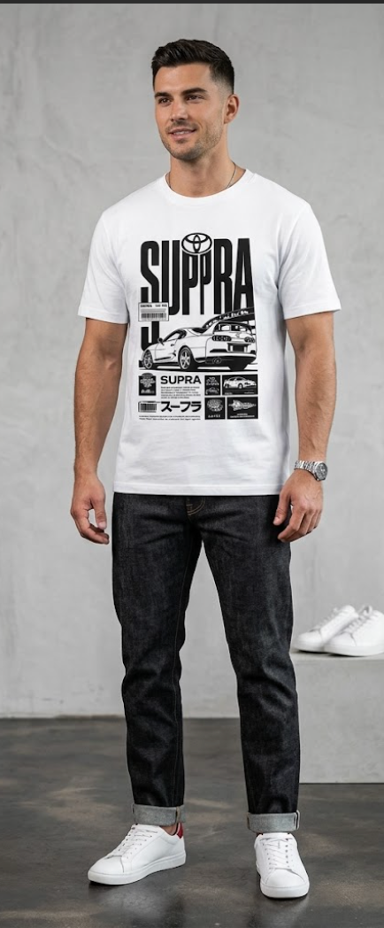 JDM Icon: Toyota Supra Unisex Standard Crew T-Shirt