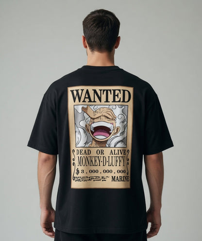 Oversized Classic T-Shirt(Anime Luffy Print)
