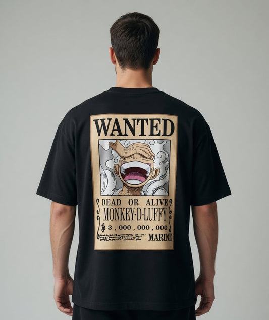 Oversized Classic T-Shirt(Anime Luffy Print)