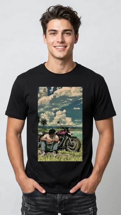 Wildwood biker peace unisex Tshirt